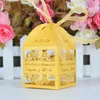 cone shaped custom metallic gold laser cut wedding favor boxes5009209