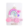 Rainbow Lollipop Cute Children Hairpin Accessories For Baby Girls Hair Ornament Barrettes Hairclip Headdress 120