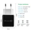 QC 3.0 Быстрое зарядное устройство USB Быстрая зарядка Адаптер питания для путешествий США ЕС Plug iphone зарядное устройство для iPhone X 8 7 Samsung S10 S9 Смарт-зарядное устройство