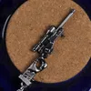 Mini Gun Model Car Small Pack Pack Key Chain Creative Personlig Metal Pendant Key Ring Hand Bag Charm Pendant251C