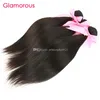 Glamoureuze onbewerkt menselijk haar Braziliaans recht haar weefsels 3 bundels 100g Topkwaliteit Maleisische Indiase Peruviaanse Virgin Hair Extensions