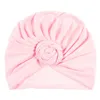 Bebê Top Knot Turban Rose Hat criança macia Turban Vintage estilo retro Cabelo Acessórios Meninas Meninos Envoltório principal EEA1318-4