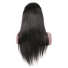 Cheveux vierges brésiliens pleine dentelle perruques 10-28 pouces droite perruque de cheveux humains produits réglables soyeux couleur naturelle