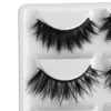 5 Pairs Multipack 3D Soft Mink Hair False Eyelashes Handmade Wispy Fluffy Long Lashes Makeup Tools Faux Eye Lashes