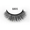 5 pairs Eyelashes Hot 3D Mink Lashes Naturalne Długie 1 Box Mink Eye Lash 1cm-1.5cm Fałszywy Eyelashe Full Strip Lashes G8 Series