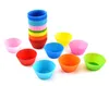 Silicone Muffin Cupcake Moulds 7cm Colorful Cake Cup Mold Case Bakeware Maker Baking Moulds Cake Tools HHA718