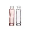 Szklane eteryczne butelki perfum 10ml roll na perfumy dyfuzor butelka Clear / Rose Gold Glass Butelka Tanie hurtownie