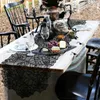 ハロウィーンのテーブルの装飾黒いレースのスパイダーウェブテーブルクロス暖炉のスカーフクリエイティブなテーブル布カバーパーティーの家の装飾GGA2684