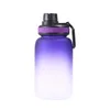 740 ml dégradé en plastique sport bouteille d'eau monocouche en plastique eaux tasse en plastique bouteille à boire homme femmes coloré bouteille droite