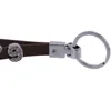 Détail ! Porte-clés en cuir personnalisé numéros de licence de voiture porte-clés bricolage avec glissière strass lettres chiffres breloques 10 MM