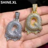 Hip hop personalizado nome letra ouro prata cor chapeado novo estilo gelado fora micro pavimentada Cz pedra colar para homens mulheres