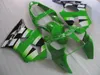 هيكل جسم حقن Fairings لـ KAWASAKI Ninja 2000 2001 2002 ZX-6R ZX6R 636 ZX 6R 00 01 02 Green white Fairing body kit KC34