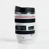 Creative 400ml caneca de lente de câmera portátil portátil de aço inoxidável leite de viagem caneca de café da novidade lente de câmera dupla camada copos DH1348 T03