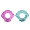 Pink Shell Swimming Ring med glittrar inuti uppblåsbar pool flyter vuxna barn Simring Sommarparty Vatten Toys8593532