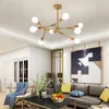 Moderne Deckenleuchte Kronleuchter einfache nordische Wohnzimmer Hängelampe Designer rotierende LED Anhänger kreative Persönlichkeit Restaurant Licht