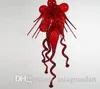 Unique Designer Blown Glass Red Chandelier China Factory-outlet Glass Art Chandelier Bedroom Decor Glass LED Bulbs Chandelier