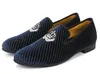 Zapato informal de terciopelo azul para fiesta, zapatos de cena para conducir para hombre, mocasines casuales para hombre MeiJiaNa, nuevos mocasines 38-46