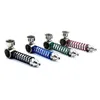 Coloridas Pipes LED Light metal Crânio da tubulação Pipes portátil fuma o cigarro tabaco para cachimbo Oil Queime Pipes Mini Caliane Acessórios