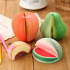 Decorative Fruit Shaped Memo Pad Stationery Sticky Note Lovely Fruit Modeling Notes Stickers Notepads Wholesale LX1875