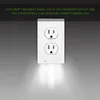 DHL Plug Cover Led Night Light Pir Body Motion Sensor Aktiverad Ljus Ängel Vägg Utlopp Face Hall Bedroom Badrum Säkerhetsljus