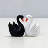 Creative Home Decoration Swan White and Black Wedding Decor Wedding Party Present Hantverk Heminredning YQ01488