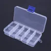 NIEUW 10 COMPARTMENTEN Zakopslagbox Transparante vissen Lure vierkant Viskast lepel Haak Lure Tackle Boxs Fish Accessoire Boxs4075595