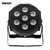 SHEHDS LED 7x18W RGBWA+UV Par Light con DMX512 IN/OUT e Power IN OUT Effetto luce da palcoscenico 6in1 per DJ discoteca Wash Effect