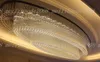 현대 LED 크리스탈 대형 샹들리에 펜던트 빛 빌라 거실 홀 홀 천장 조명 타원 호텔 로비 사용자 정의 클럽 판매 프로젝트 조명 조명 램프