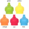 Silicone Sippy Lids Elephant Shaped Cup Cover Reuseable Lid Leakproof Cup for kids Water Bottle Brinkware Tools 5 Colors 20pcs DHW1083