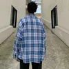 Camicie da uomo plaid manica lunga di grandi dimensioni 3XL Oversize Chic BF elegante semplice camicia da uomo adolescenti Ins Retro Harajuku Streetwear nuovo