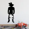 Anime Wall Sticker Kids Room Mural Manga Goku Silhouette Decal For Teen Dorm Bedroom Decor2003220