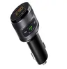 Bluetooth FM Transmitter C57 Car Radio Wireless Adapter with QC 3.0 Fast Charge Port Handsfree Call Car Charger and Music Player Kit Dual US