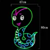 Lovely Snake Sign Children Park Home Kid's Room Wall Decoration Handmade Neon Light 12 V Super Bright