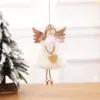 Xmas Tree suspensão do Natal Ornamentos Anjo Plush Doll Toys Pingentes Criança Presente bonito boneca Creative Home Decoração Artesanato JK1910