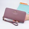 Wallet for Women Leather Slim Clutch Long Designer Trifold Ladies Credit Card Holder Organizer