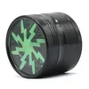 50mm Diameter Herb Grinder Lighting Tobacco Grinders For Grinder 4 Layers Aluminium Alloy Material Dab Rigs LV360
