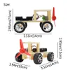 Wood Wind Buggy Experiment Science Toys Assemblage des jouets éducatifs pour les enfants Améliorer les dons de capacité du cerveau4588385