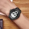 Herrklocka dom cool ben lyx varumärke M-1231 Creative Clock Black Male Watch Skull Style Quartz Men Watches Relogio Masculin2417