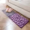 40 60CM Coral Fleece Bathroom Memory Foam Rug Kit Toilet Pattern Bath Non-slip Mats Floor Carpet Set Mattress for Bathroom Decor2735