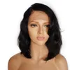 Wellige Lace-Front-Bob-Perücken, kurze Vollspitze-Perücke mit Babyhaar-Seitenteil, leimlose Lace-Front-Perücke für Frauen