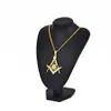 Heren Women Gold Pendant Necklace Men Sieraden Street Hip Hop Fashion Full Rhinestone Design 60cm lange ketting punk kettingen voor cadeau2602852