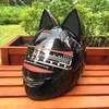 O capacete da motocicleta orelha de gato, a quatro estações anti-fog capacete NITRINOS
