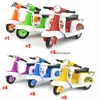 Legierung Spielzeugauto drücken zurück Spielzeug für die Kinder zurück Motorrad-Modell Tricycle Backen Dekorative Kuchen Dekorative Spielzeug Automobil-Mold Spielzeug