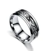 6 colori in acciaio inossidabile argento oro anello drago anello modello drago anelli per fedi nuziali per donne uomini amanti fede nuziale goccia shi4219584