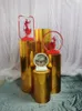 wedding favors display table cylinder Pillar stand gold mirror cake stand silver cake tray shopping mall flower dessert crafts met5250684
