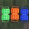 1 stück Kunststoff 6 Gitter Tragbare Camping Picknick Grill Outdoor Eier Box Bequeme Küche Ei Aufbewahrungsboxen