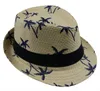 Lnpbd 2017 varm försäljning sommar halm sol hatt barn strand sol hatt trilby panama hatt handarbete för pojke flicka barn 4 färg d19011103