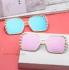 Wholesale-New Fashion Designer Women Brand Large Frame Ultraviolet-proof Pearl Sunglasses Pearls Sea Beach Sand-proof Sunglass wholesale