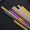 304 Stainless Steel Chopsticks Vacuum Plating Colorful Square Chopsticks Good Quality Gold Rainbow Black Chopsticks Wholesale