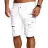 Modische Chino-Shorts aus Denim für Herren, gewaschener Denim, Boy Skinny Runway, kurze Herren-Jeans-Shorts für Herren, Destroyed Ripped Jeans in Übergröße